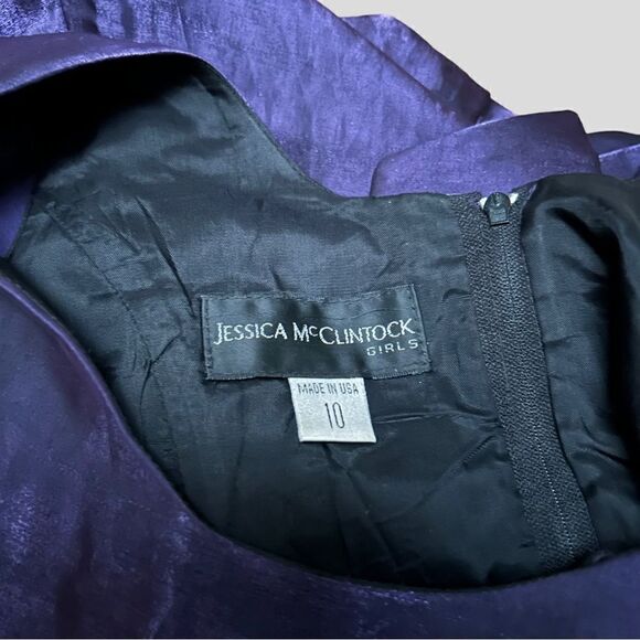 Vintage Jessica McClintock Purple Formal Dress - Picture 4 of 6